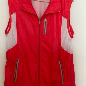 Danskin Red Women's Vest with Gray Accents